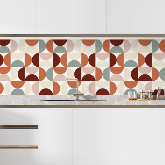 Self Adhesive Kitchen Splashback - Geometric pattern