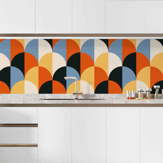 Self Adhesive Kitchen Splashback - Geometric pattern