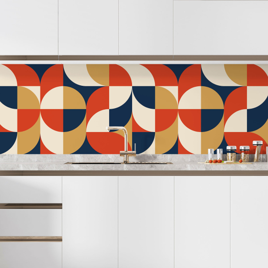 Self Adhesive Kitchen Splashback - Geometric pattern