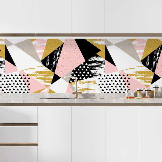 Self Adhesive Kitchen Splashback - Geometric pattern