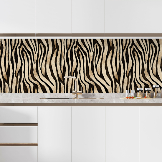 Self Adhesive Kitchen Splashback - Leopard Pattern