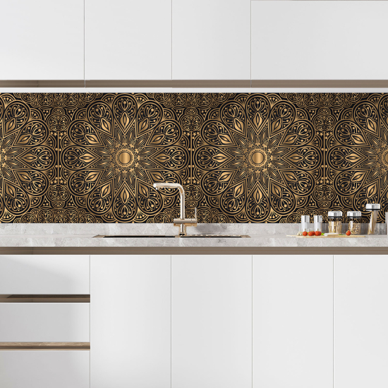 Self Adhesive Kitchen Splashback - Oriental Pattern