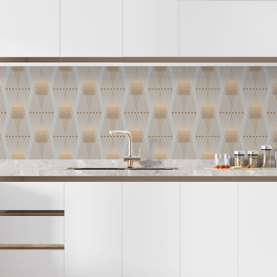 Self Adhesive Kitchen Splashback - Oriental pattern