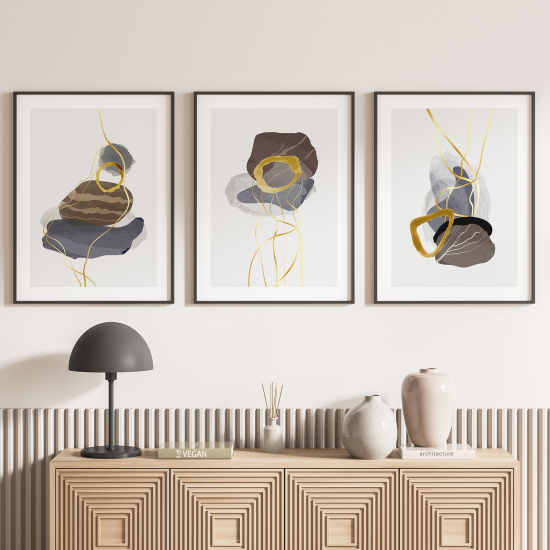 Set Of 3 Posters - Abstract