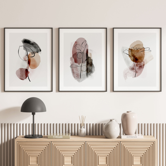 Set Of 3 Posters - Abstract