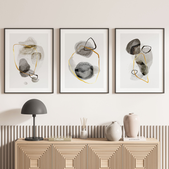 Set Of 3 Posters - Abstract