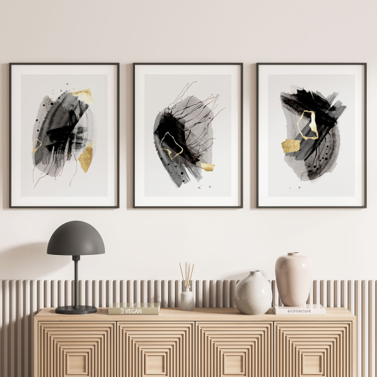 Set Of 3 Posters - Abstract