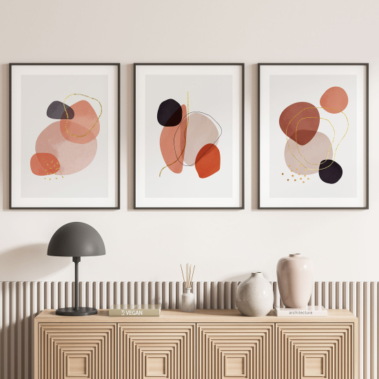 Set Of 3 Posters - Abstract