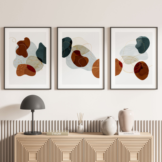 Set Of 3 Posters - Abstract