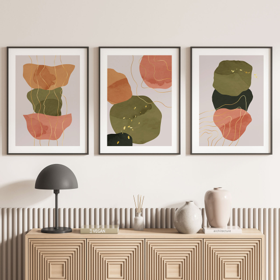 Set Of 3 Posters - Abstract