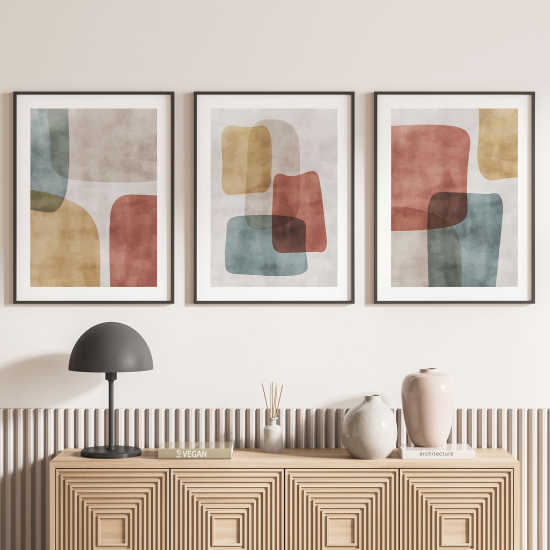 Set Of 3 Posters - Abstract