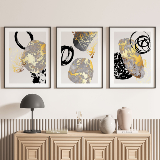 Set Of 3 Posters - Abstract