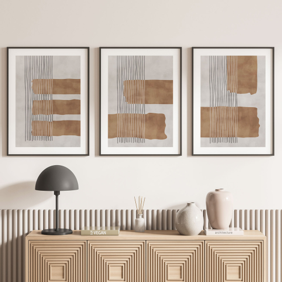 Set Of 3 Posters - Abstract