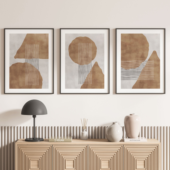 Set Of 3 Posters - Abstract