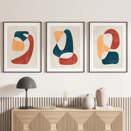 Set Of 3 Posters - Abstract