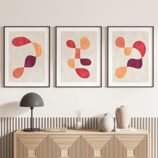 Set Of 3 Posters - Abstract