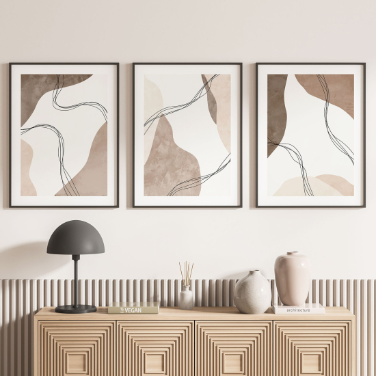 Set Of 3 Posters - Abstract