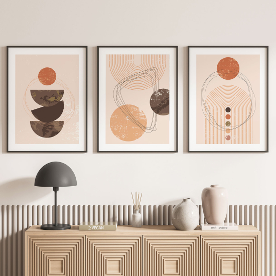 Set Of 3 Posters - Boho