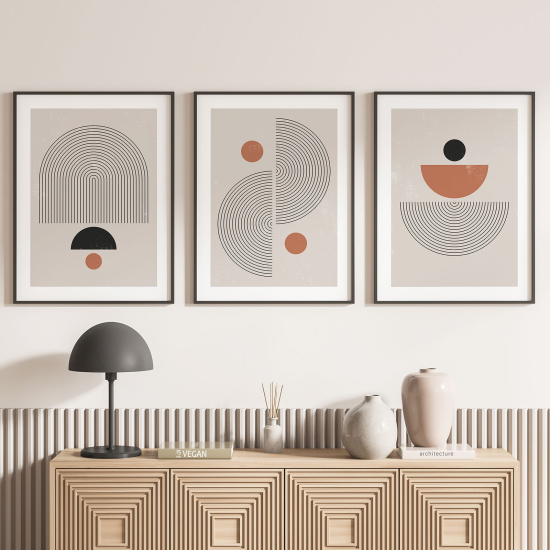 Set Of 3 Posters - Boho