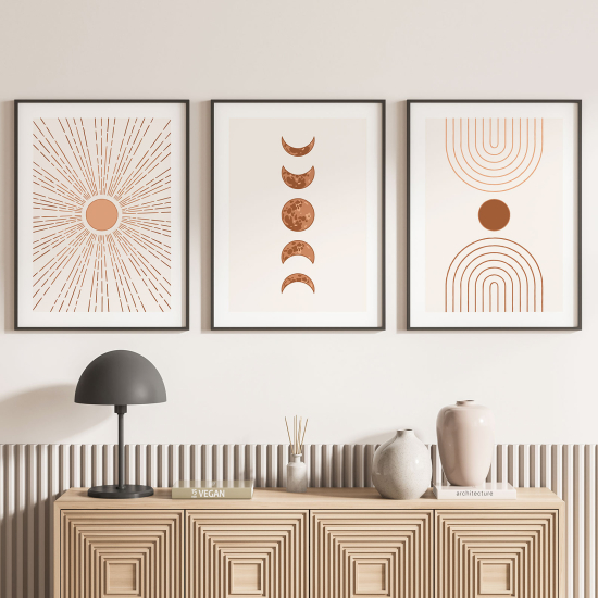 Set Of 3 Posters - Boho