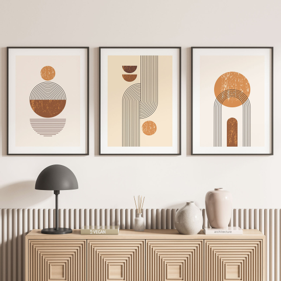 Set Of 3 Posters - Boho