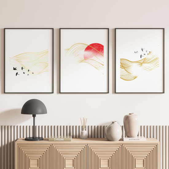 Set Of 3 Posters - Boho