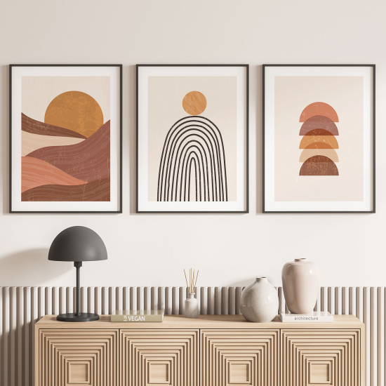 Set Of 3 Posters - Boho