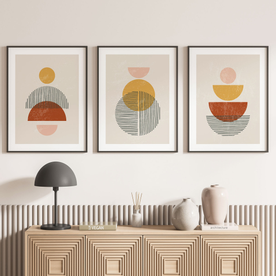 Set Of 3 Posters - Boho