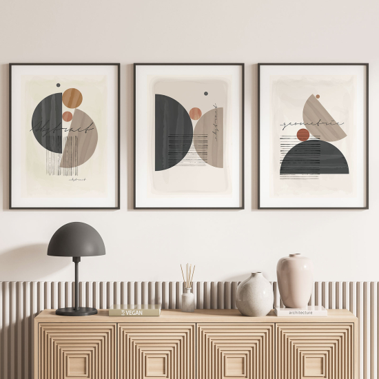 Set Of 3 Posters - Boho