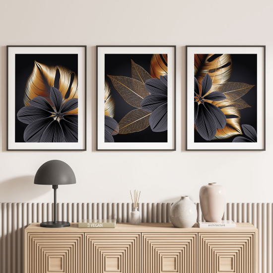 Set Of 3 Posters - Flowers