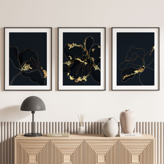 Set Of 3 Posters - Flowers