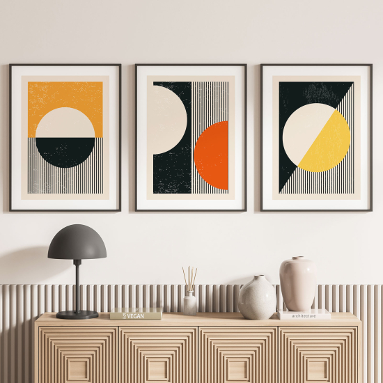 Set Of 3 Posters - Geometric