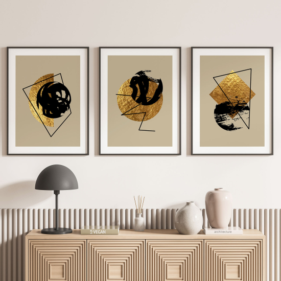 Set Of 3 Posters - Geometric pattern