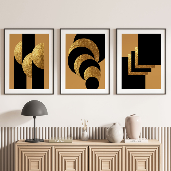 Set Of 3 Posters - Geometric Shapes