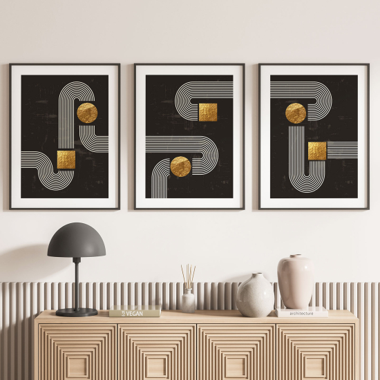 Set Of 3 Posters - Geometric shapes