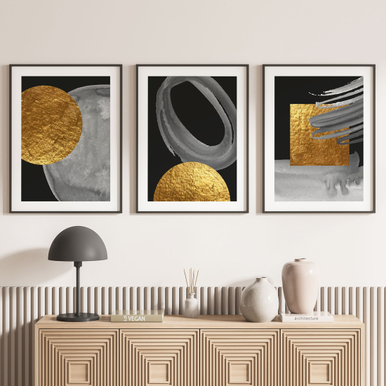 Set Of 3 Posters - Geometric shapes