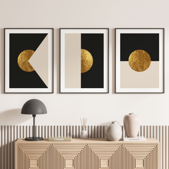 Set Of 3 Posters - Geometric shapes