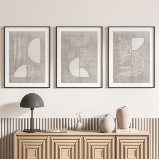 Set Of 3 Posters - Geometric shapes