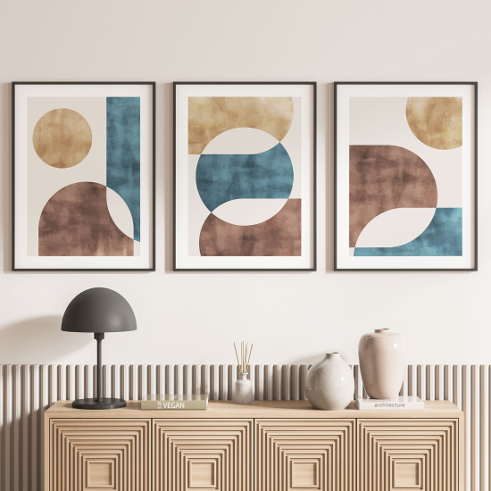 Set Of 3 Posters - Geometric shapes