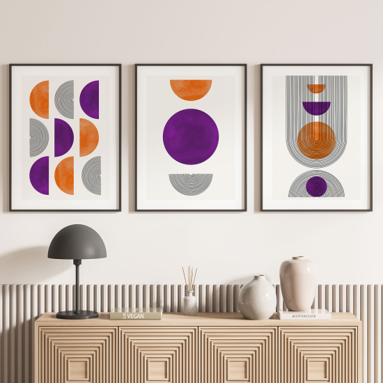 Set Of 3 Posters - Geometric shapes