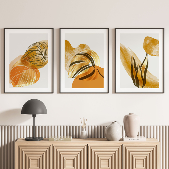 Set Of 3 Posters - Leaves