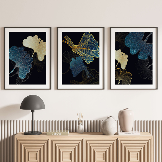 Set Of 3 Posters - Leaves