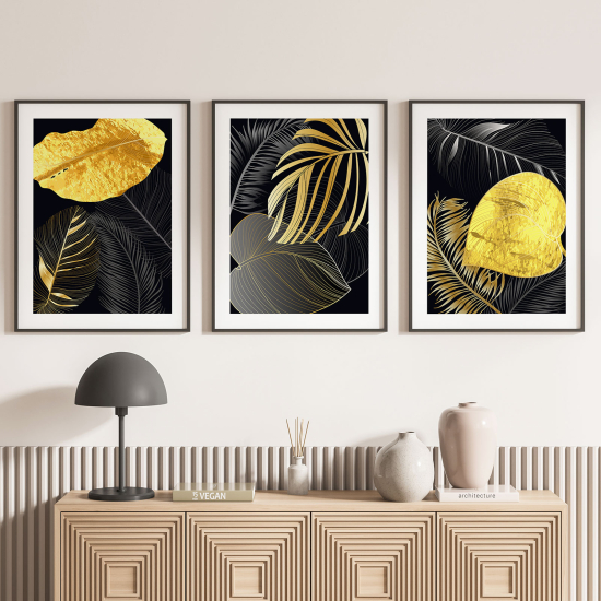 Set Of 3 Posters - Leaves