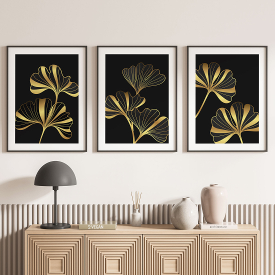 Set Of 3 Posters - Leaves