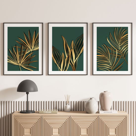 Set Of 3 Posters - Leaves