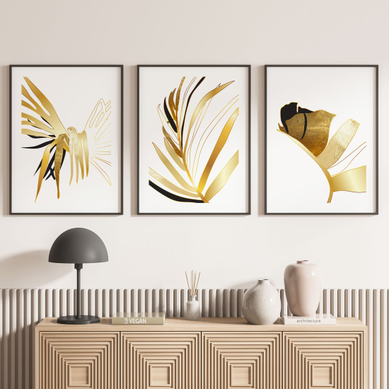 Set Of 3 Posters - Leaves