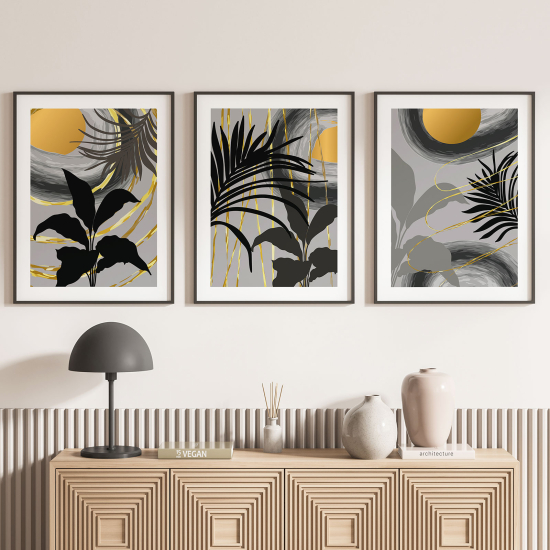 Set Of 3 Posters - Leaves