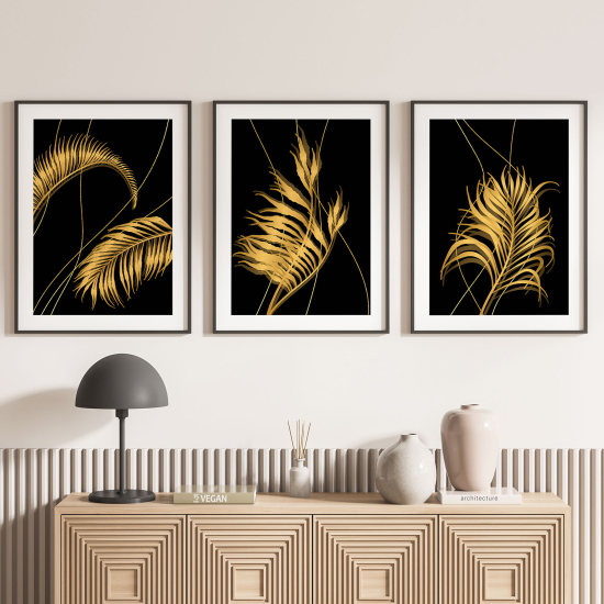 Set Of 3 Posters - Leaves