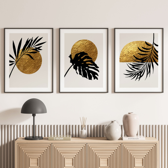 Set Of 3 Posters - Leaves