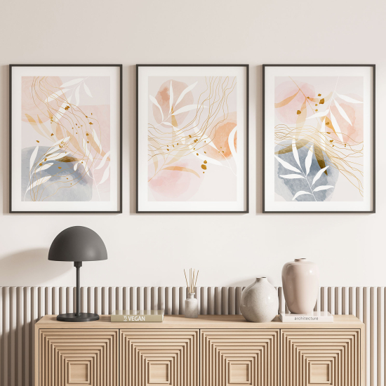 Set Of 3 Posters - Leaves